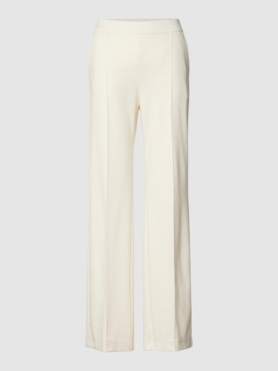 MAC Spodnie do garnituru z efektem melanżu model ‘Chiara’ Écru 2