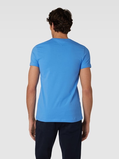 Tommy Hilfiger Slim Fit T-Shirt mit Logo-Stitching Aqua 5