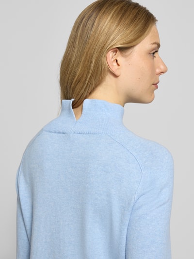 Tom Tailor Regular fit coltrui van een mix van katoen en kasjmier Lichtblauw - 3