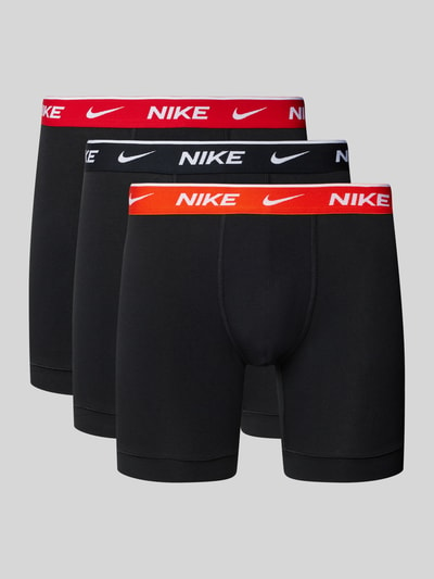 Nike Boxershorts mit elastischem Label-Bund Modell 'E-DAY' im 3er-Pack Black 1