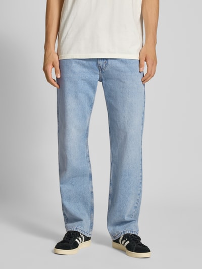 Levi's® Straight Fit Jeans mit Logo-Patch Modell '565 Loose' Hellblau 4