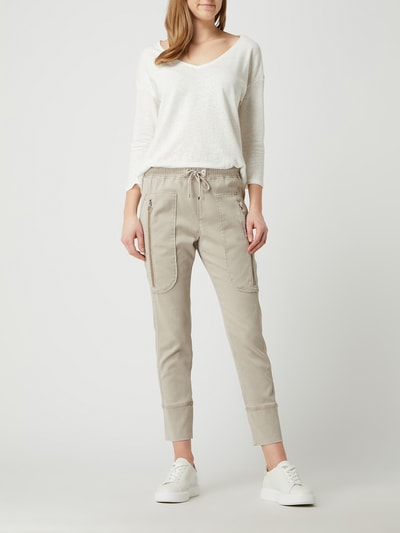 MAC Easy pants met stretch, model 'Future' Lichtgrijs - 1