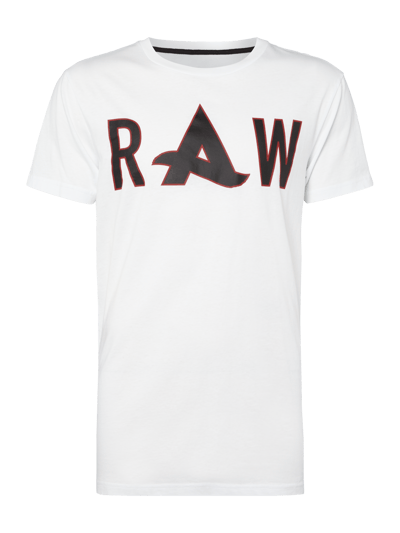 G-Star Raw T-Shirt mit Logo-Print Weiss 1