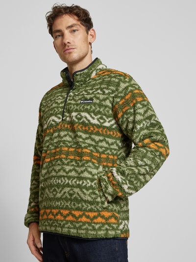 COLUMBIA Sweatshirt mit Stehkragen Modell 'RUGGED RIDGE' Oliv 3