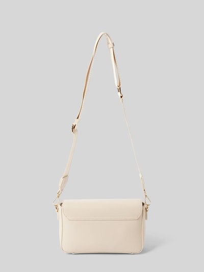 VALENTINO BAGS Handtas met labelapplicatie, model 'SPECIALBRENDA' Ecru - 3