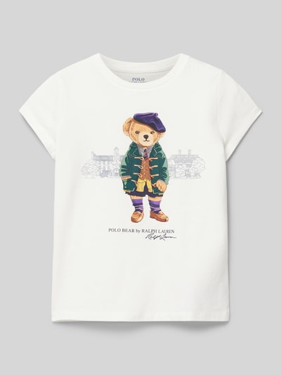 Polo Ralph Lauren Kids T-shirt z nadrukiem z logo Biały 1