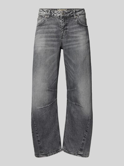 ETIQUETT ESSENTIALS Wide leg jeans in 5-pocketmodel, model 'Smartie' Lichtgrijs - 2