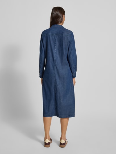 Smith and Soul Sukienka jeansowa z kieszenią na piersi Jeansowy niebieski 5