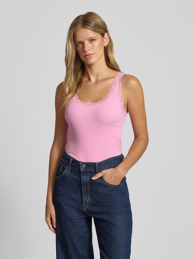 Only Slim Fit Tank Top aus Baumwoll-Mix Modell 'SARA SHARAI' Pink 4