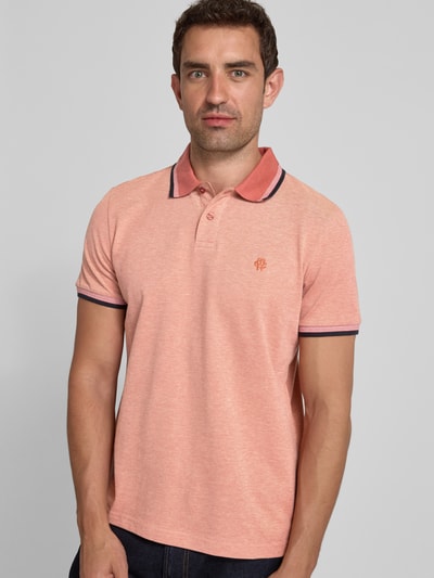 MCNEAL Poloshirt met labelstitching Terracotta - 3