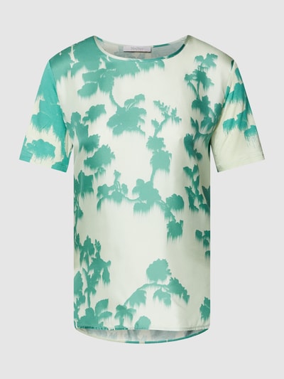 MaxMara Leisure Blouseshirt met all-over motief, model 'FAGUS' Mintgroen - 2