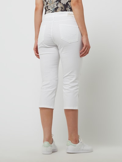 Zerres Jeansy capri o kroju slim fit z dodatkiem streczu model ‘Cora’ Biały 5