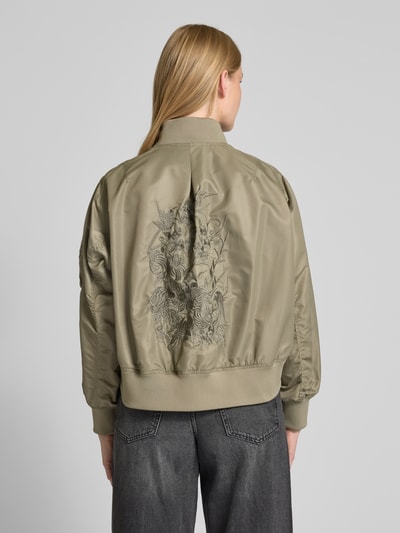 Blonde No. 8 Bomberjacke mit Motiv-Stitching Khaki 5