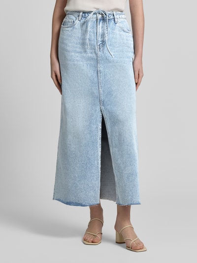 VERO MODA Midi-Jeansrock aus Baumwoll-Mix Modell 'WIEN' Jeansblau 4