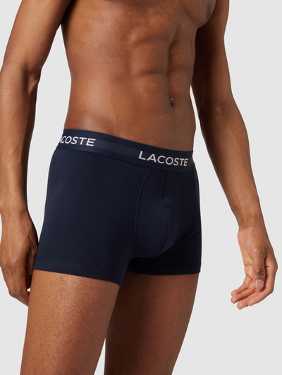 Lacoste Obcisłe bokserki z paskiem z logo w zestawie 3 szt. Ciemnoniebieski 3