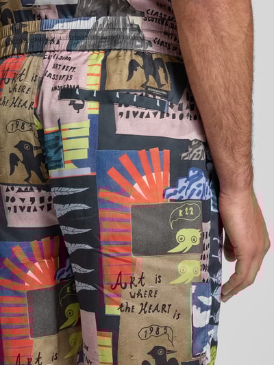 Scotch & Soda Szorty z elastycznym pasem Granatowy 3