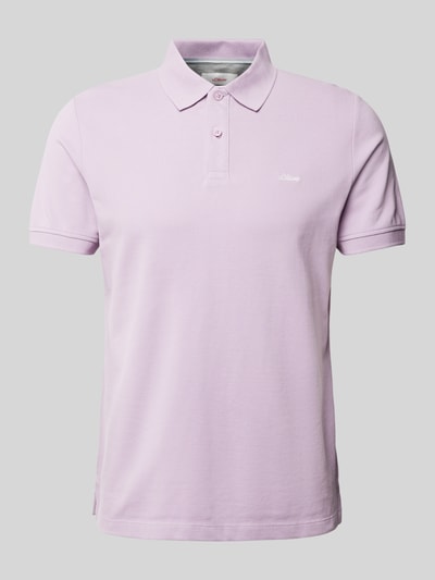 s.Oliver RED LABEL Poloshirt mit Label-Stitching Purple 2