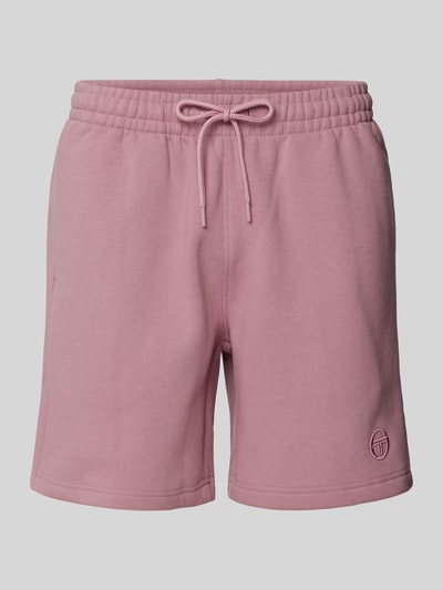 SERGIO TACCHINI Regular fit sweatshorts met logostitching, model 'SIMBA' Oudroze - 2