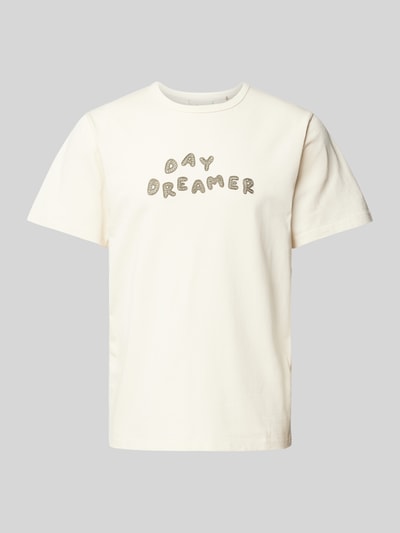 Forét T-Shirt mit Label-Detail Modell 'DREAM' Offwhite 2