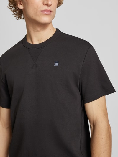 G-Star Raw T-Shirt mit Label-Stitching Modell 'Nifous' Black 3