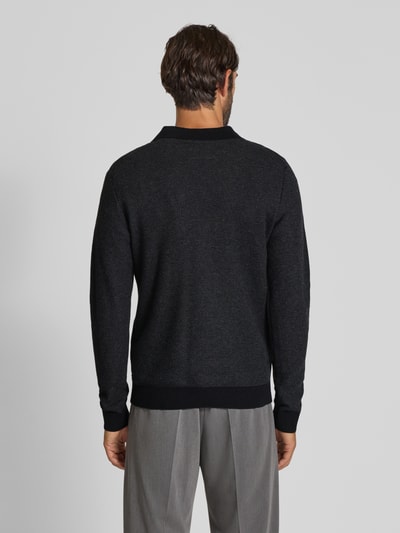 Jack & Jones Premium Gebreide pullover met ribboorden, model 'EASTON' Antraciet - 5