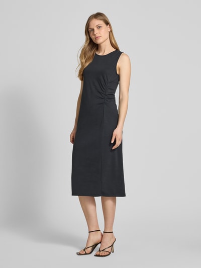 Christian Berg Woman Selection Midikleid mit seitlicher Raffung Black 1