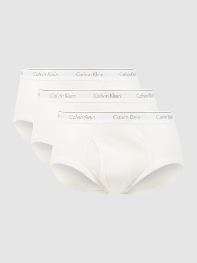 Calvin Klein Underwear Slipy o kroju classic fit z bawełny w zestawie 3 szt. Średnioszary melanż 1