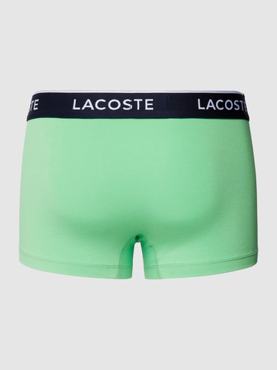 Lacoste Trunks mit Label-Print im 3er-Pack Gruen 3