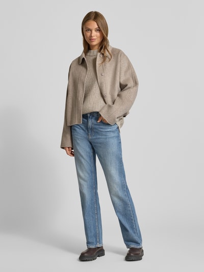 HUGO Oversized Strickpullover mit Alpaka-Anteil Modell 'SLOOSSY' Sand 1