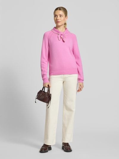 Essentiel Antwerp Regular Fit Pullover aus Woll-Kaschmir-Mix Modell 'KASA' Rosa 1
