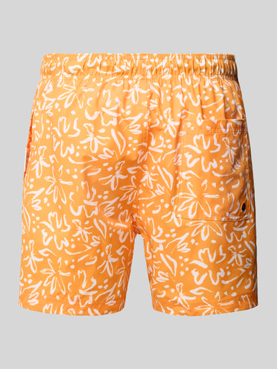 Jack & Jones Regular Fit Badeshorts mit Gesäßtasche Modell 'MAUI' Orange 3