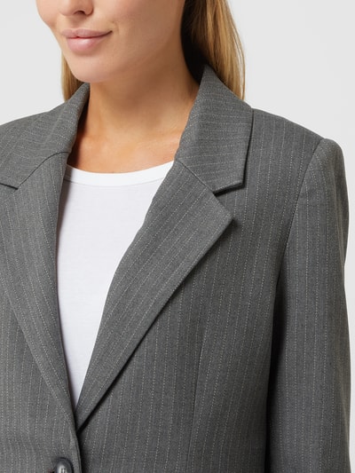 Selected Femme Blazer mit Viskose-Anteil Modell 'Fanni' Mittelgrau 3