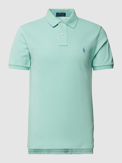 Polo Ralph Lauren Koszulka polo o kroju slim fit z wyhaftowanym logo Turkusowy 2