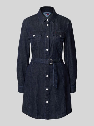Tommy Jeans Sukienka jeansowa mini z czystej bawełny Jeansowy niebieski 2