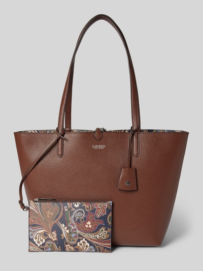 Lauren Ralph Lauren Tote Bag mit Label Anhanger mittelbraun online kaufen