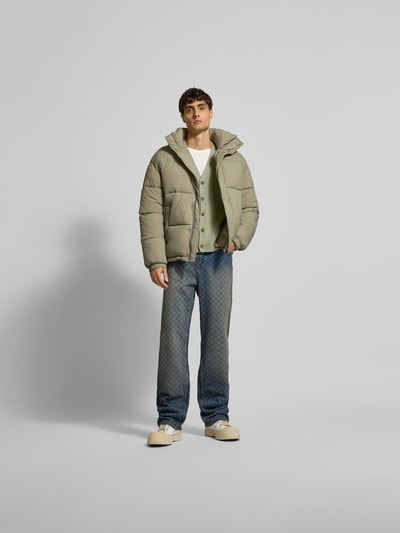 MAISON KITSUNÉ Vest met knoopsluiting Olijfgroen - 1