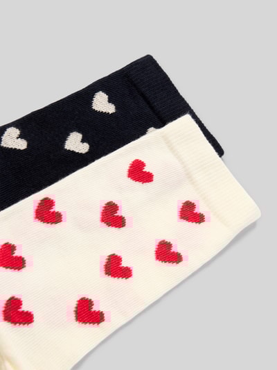 Jake*s Casual Socken mit geripptem Abschluss im 2er-Pack Dunkelblau 2