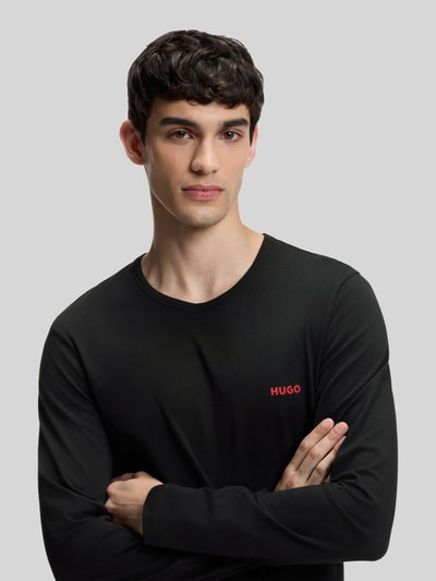 HUGO Regular fit shirt met lange mouwen van puur katoen in set van 3 Zwart - 2