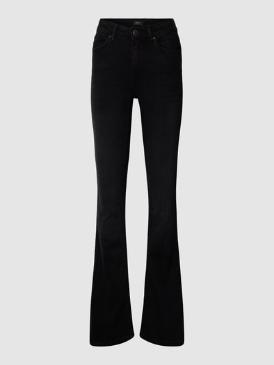 Only Flared fit jeans met stretch, model 'BLUSH' Zwart - 2