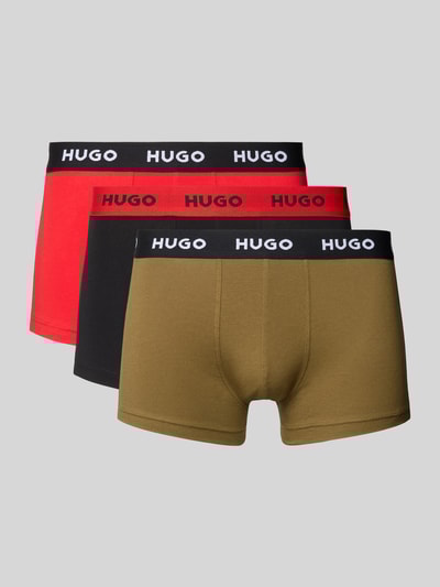 HUGO Trunks aus Baumwoll-Mix im 3er-Pack Rot 1