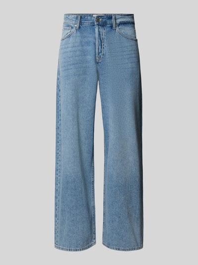 Produktfoto, Loose Fit Jeans im 5-Pocket-Design Modell 'DAVE' von Jack & Jones aus reiner Baumwolle in hellem Blau, lockerer Schnitt, Struktur der Denim-Oberfläche sichtbar