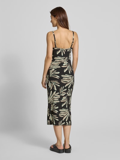 Tom Tailor Denim Sukienka casualowa o kroju podkreślającym sylwetkę z marszczeniem w talii Czarny 5