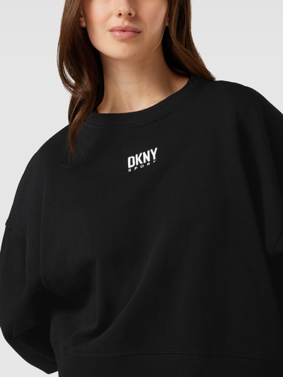 DKNY PERFORMANCE Oversized Sweatshirt mit Logo-Stitching Modell 'BALANCE' Black 3