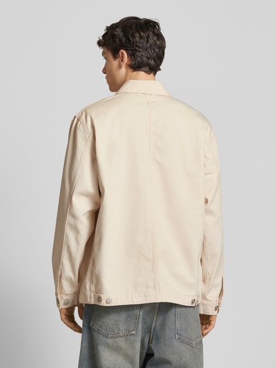Carhartt Work In Progress Jeansjacke mit aufgesetzten Taschen Modell 'DREWE CHORE' Offwhite 5