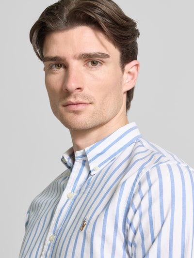 Polo Ralph Lauren slim fit vrijetijdsoverhemd van puur katoen model 'SLBDPPCS' Lichtblauw - 3