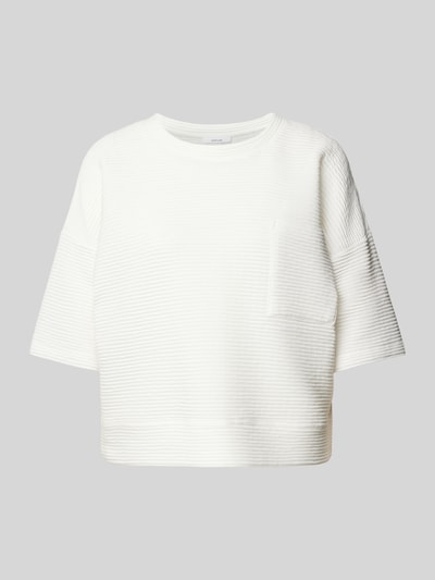 OPUS Sweatshirt met 1/2-mouwen, model 'Gandro' Wit - 2