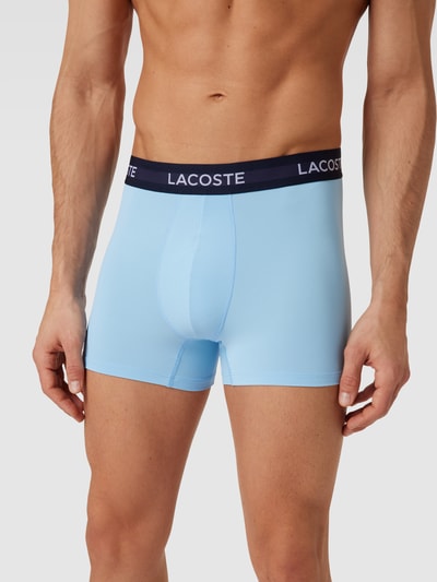 Lacoste Trunks mit elastischem Logo-Bund im 3er-Pack Hellblau 3