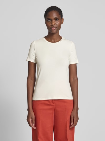 MM Regular Fit T-Shirt aus reiner Baumwolle Modell 'MULINO' Weiss 4