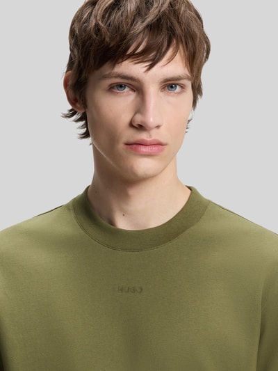 HUGO Regular Fit T-Shirt aus reiner Baumwolle Modell 'Dapolino' Khaki 3