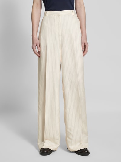 Tommy Hilfiger Wide Leg Stoffhose mit Bügelfalten Sand 4